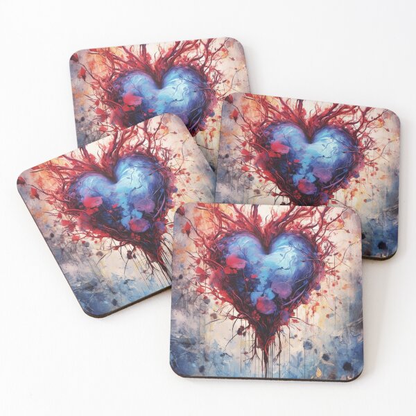 Item preview, Mystical Emotions - Heart in Paint Splatters designed and sold by Piotrek0001.