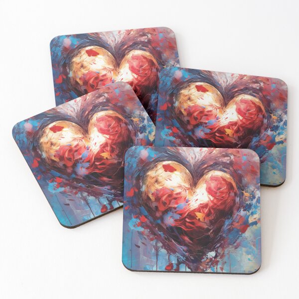 Item preview, Mystical Emotions - Heart in Paint Splatters designed and sold by Piotrek0001.