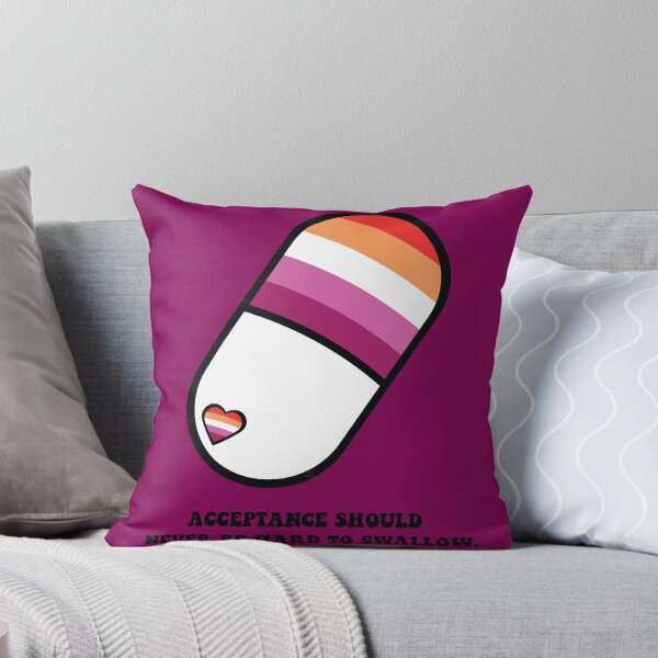 Item preview, Lesbian Pride Pill (black text) designed and sold by WatchersWanted.