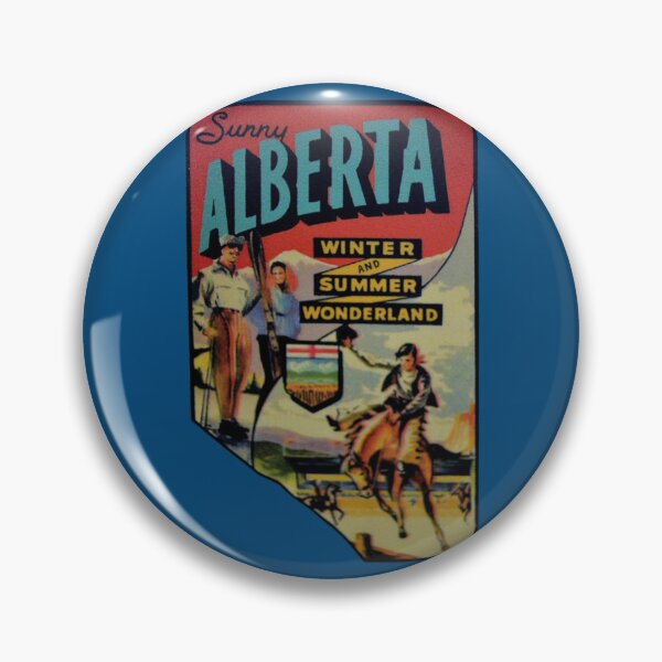 Item preview, Alberta AB Canada Vintage Travel Decal  designed and sold by DritiMaloy.
