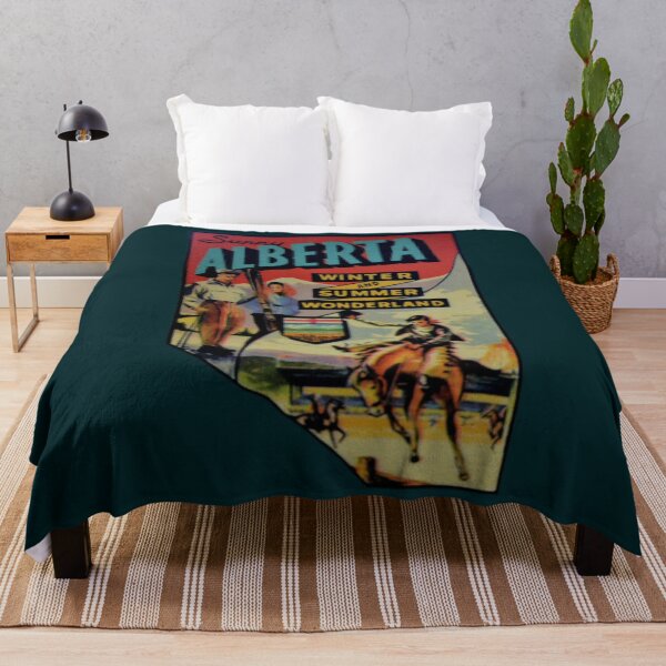 Item preview, Alberta AB Canada Vintage Travel Decal  designed and sold by DritiMaloy.