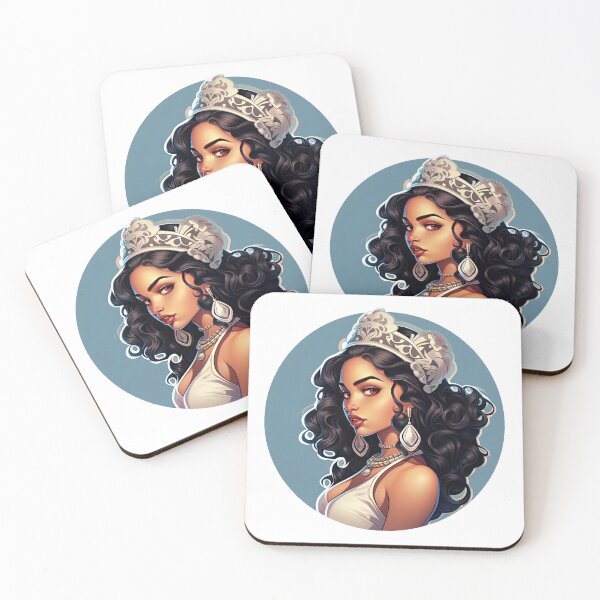 Item preview, Latina Queen Latina Princess Wearing White designed and sold by PrincessJessieJ.