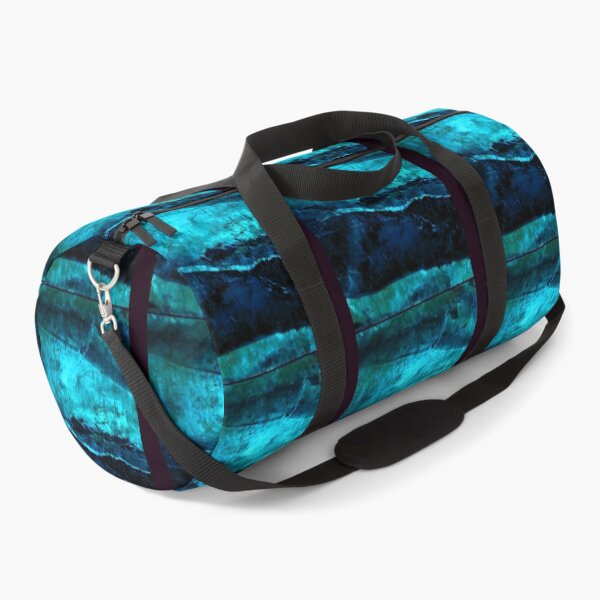 Item preview, Beneath - Abstract in navy blue and turquoise Throw Pillow designed and sold by lzaevwzrxs60.