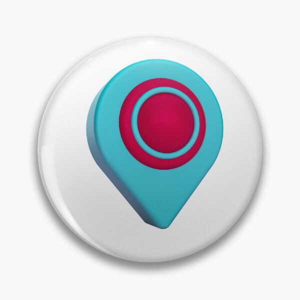 Item preview, Sky Blue map pointer or location pin  designed and sold by Hammadalikhn.