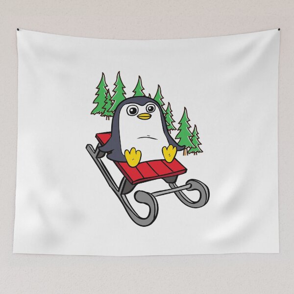Item preview, Penguin On Sled designed and sold by AMERICANCHEEZ.