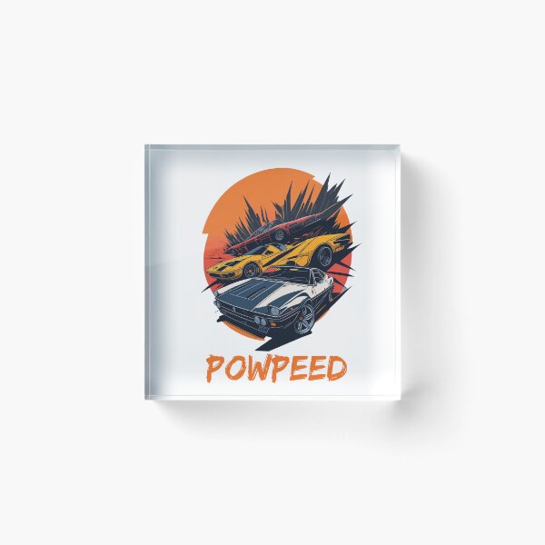 Item preview, Vintage Car Power and Speed - Retro Art Print designed and sold by Dream369.