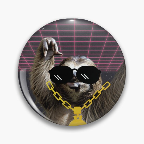 Item preview, funny sloth with sunglasses and gold dollar chain designed and sold by GrafiWear.
