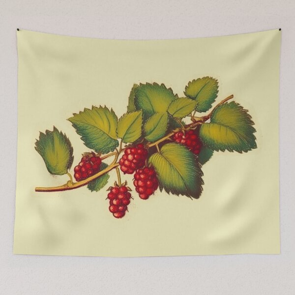 Item preview, Branch of Raspberries designed and sold by EvasDreams.