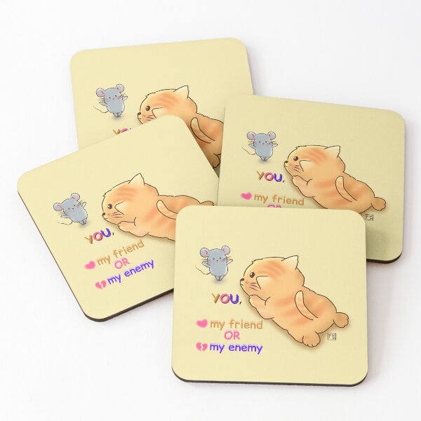 Item preview, Cat lover | mouse lover - You, my friend or my enemy designed and sold by FennyWijayaMomo.