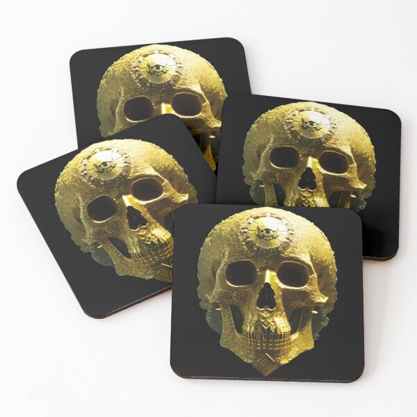 Item preview, Ornamented golden skull designed and sold by MadinaFatt.