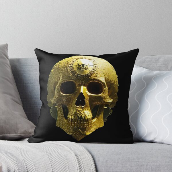 Item preview, Ornamented golden skull designed and sold by MadinaFatt.