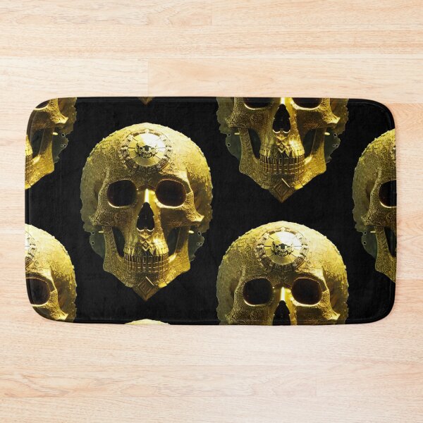 Item preview, Ornamented golden skull designed and sold by MadinaFatt.