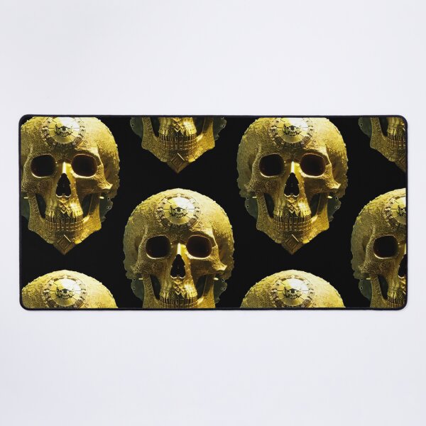 Item preview, Ornamented golden skull designed and sold by MadinaFatt.