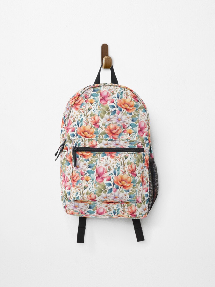 Thumbnail 1 of 3, Backpack, Flowering Vector  designed and sold by CreativityCurve.
