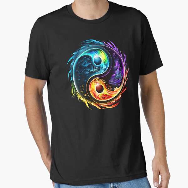 Vista previa del artículo con la obra «Yin yang, símbolo, elementos, Tao, polaridad, taoísmo», diseñado y vendido por nitty-gritty.