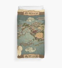 Avatar the Last Airbender Map Books 1-3 High Quality Duvet Cover