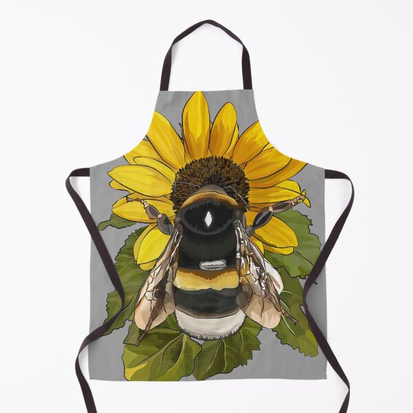 Item preview, Bumblebee on Flower by BeeFoxTree gray grey designed and sold by BeeFoxTree.