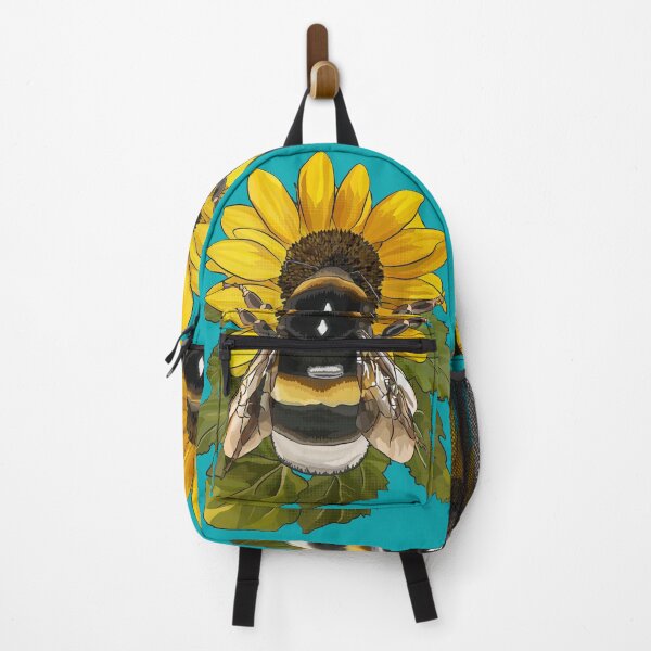 Item preview, Bumblebee on Flower by BeeFoxTree Teal Turquoise designed and sold by BeeFoxTree.