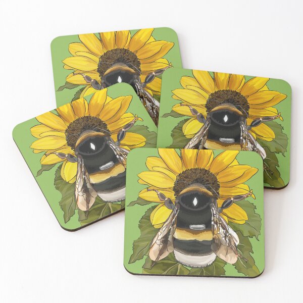 Item preview, Bumblebee on Flower by BeeFoxTree Lush Green designed and sold by BeeFoxTree.