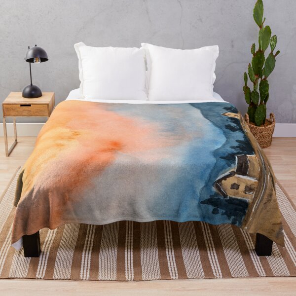 Item preview, Sunset in the Middle of Nowhere - Watercolor Painting designed and sold by Pattokarts.