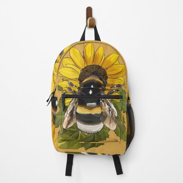 Item preview, Bumblebee on Flower by BeeFoxTree Ochre Yellow Mustard designed and sold by BeeFoxTree.