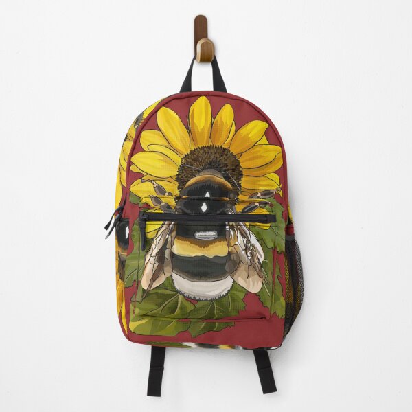 Item preview, Bumblebee on Flower by BeeFoxTree Fiery Red Hot Red designed and sold by BeeFoxTree.