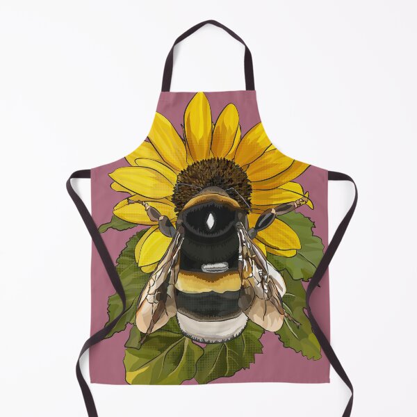 Item preview, Bumblebee on Flower by BeeFoxTree Pink Chalky Pink designed and sold by BeeFoxTree.