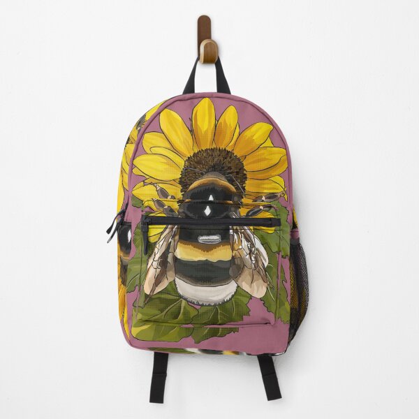 Item preview, Bumblebee on Flower by BeeFoxTree Pink Chalky Pink designed and sold by BeeFoxTree.