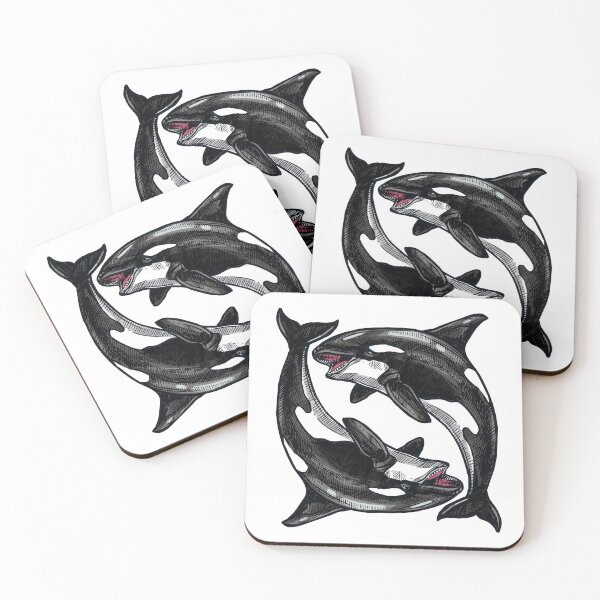 Item preview, Eat The Rich, orca whales,Orca Uprising designed and sold by jakarshop.