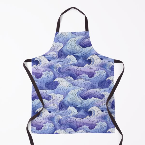Item preview, blue & purple wave pattern designed and sold by normal-design.