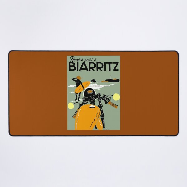 Item preview, BIARRITZ ; Vintage Travel Advertising Print   	 designed and sold by bkdblnzy32.