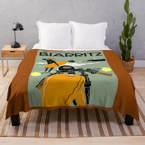Item preview, BIARRITZ ; Vintage Travel Advertising Print designed and sold by bkdblnzy32.