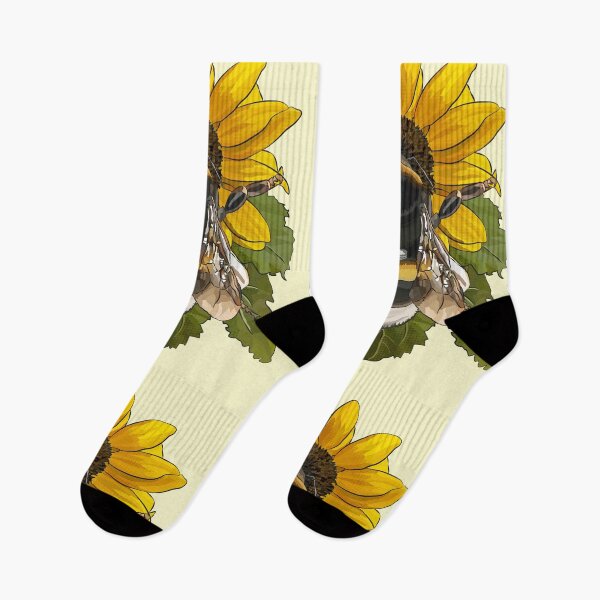 Item preview, Bumblebee on Flower by BeeFoxTree Spring yellow designed and sold by BeeFoxTree.