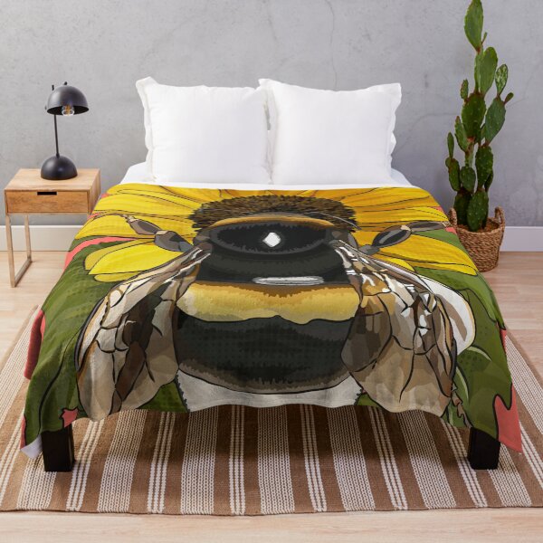 Item preview, Bumblebee on Flower by BeeFoxTree Coral designed and sold by BeeFoxTree.