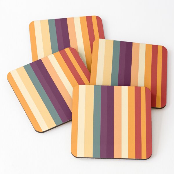 Item preview, Retro Vertical Striped Pattern Bold Colors designed and sold by Sturdust.