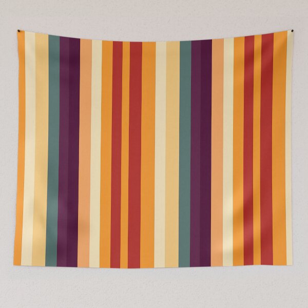 Item preview, Retro Vertical Striped Pattern Bold Colors designed and sold by Sturdust.