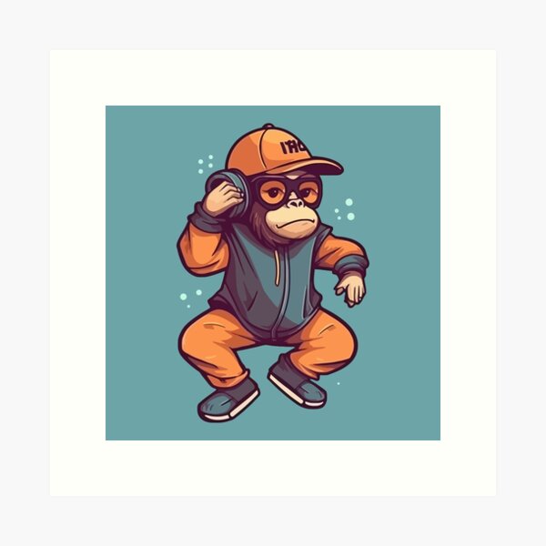 Monkey Hip Hop Art Prints for Sale | Redbubble