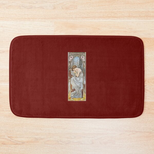 Item preview, Alphonse Mucha - Nocturnal Slumber iPhone Case 	 designed and sold by bwriaatsjom45.