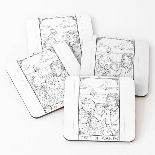 Item preview, Carrow's Tarot - Two of Wands designed and sold by CarrowBrown.