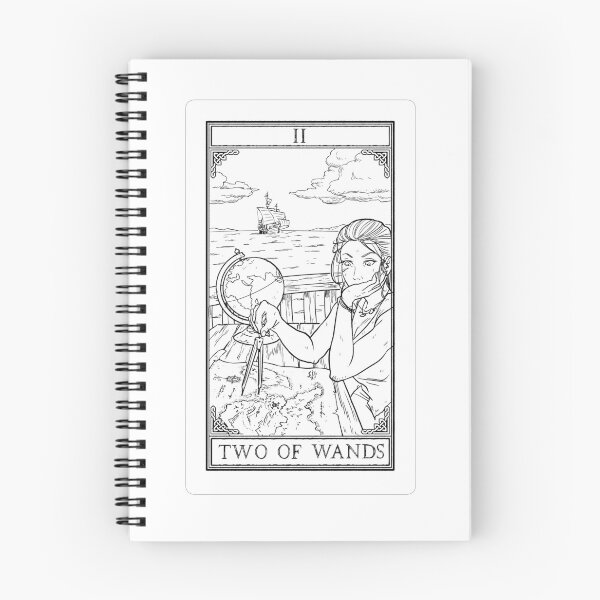 Item preview, Carrow's Tarot - Two of Wands designed and sold by CarrowBrown.