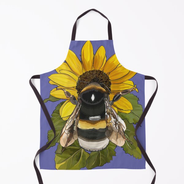 Item preview, Bumblebee on Flower by BeeFoxTree Very Peri Periwinkle purple designed and sold by BeeFoxTree.