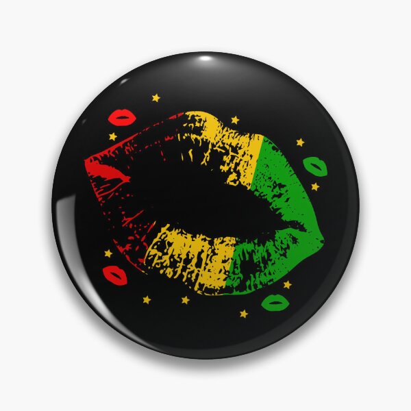 Item preview, Rasta Lipstick Kiss Lips designed and sold by HotHibiscus.