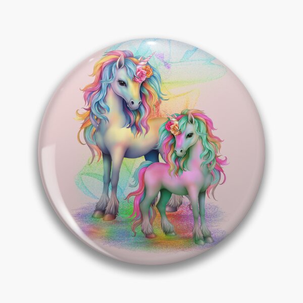 Item preview, Two Magical Rainbow Unicorns designed and sold by LoneAngel.