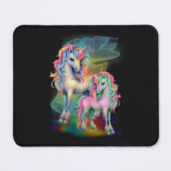 Item preview, Two Magical Rainbow Unicorns designed and sold by LoneAngel.