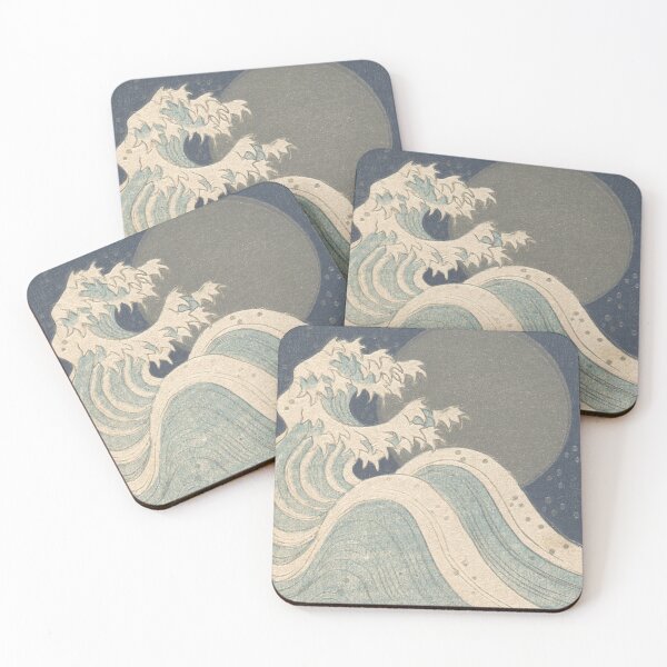 Item preview, Ride the Serene Swells: Embrace Yashima Gakutei's Captivating Wave Design! designed and sold by pelagio.