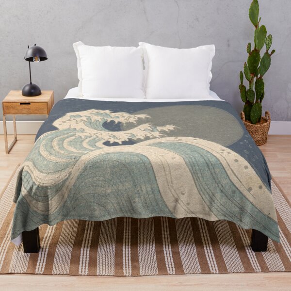 Item preview, Ride the Serene Swells: Embrace Yashima Gakutei's Captivating Wave Design! designed and sold by pelagio.