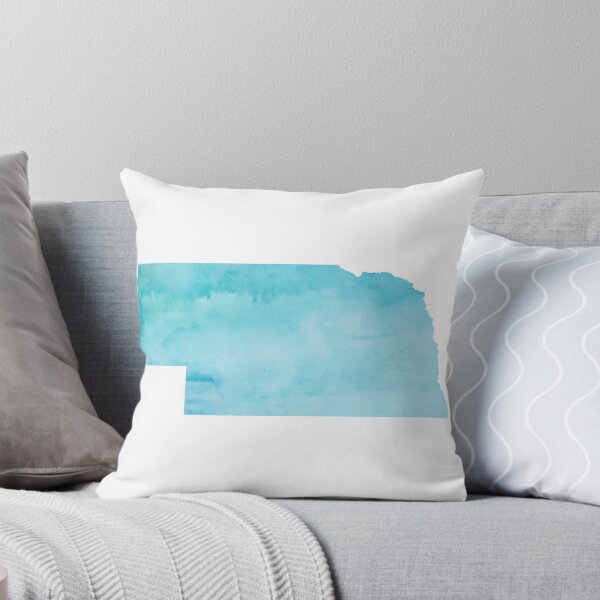 Item preview, Blue Watercolor Nebraska designed and sold by kevgib.