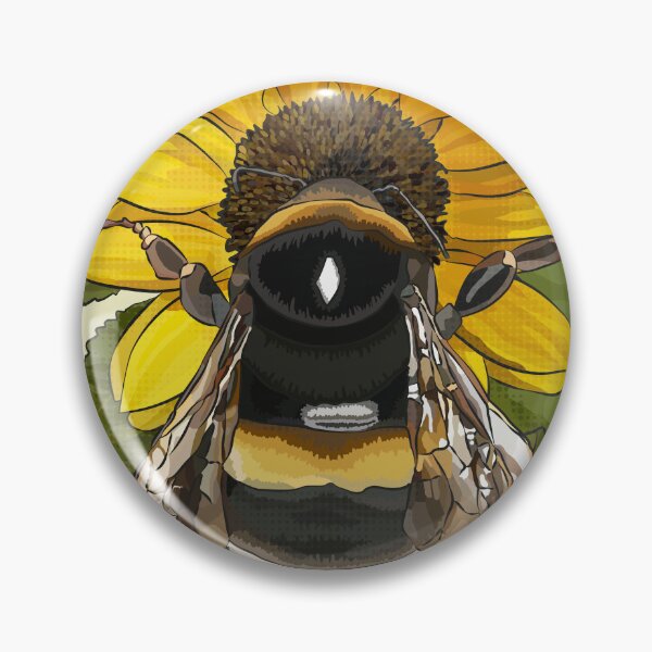 Item preview, Bumblebee on Flower by BeeFoxTree Pale Gold designed and sold by BeeFoxTree.