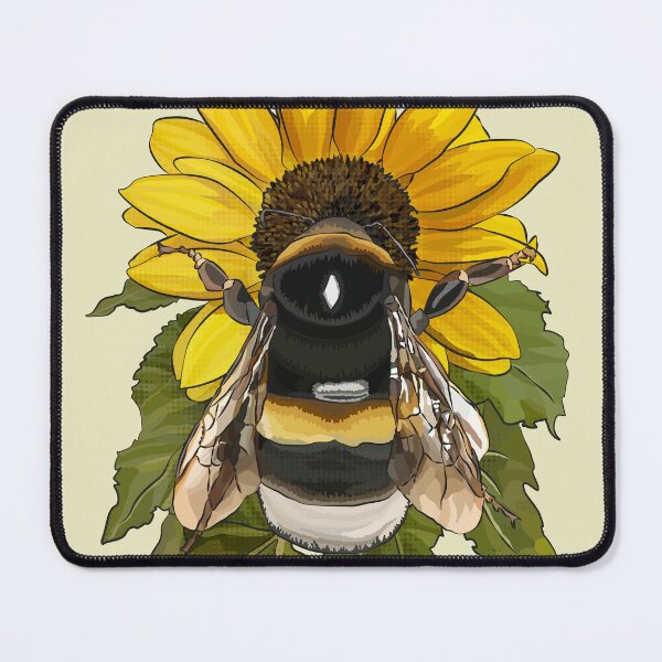 Item preview, Bumblebee on Flower by BeeFoxTree Pale Gold designed and sold by BeeFoxTree.