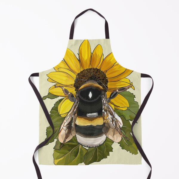 Item preview, Bumblebee on Flower by BeeFoxTree Pale Gold designed and sold by BeeFoxTree.
